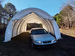 20′ x 42′ x 12′ PVC 18oz Fabric Canvas Storage Shop Shelter Building Hoop Barn