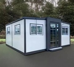 Portable Prefabricated Tiny Home 19Ft X 20Ft, Mobile Expandable Prefab House