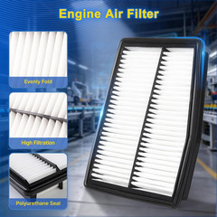 Cabin & Engine Air Filter Kit for 2021-2026 Santa Fe 1.6L, 2022-2026 Tucson 1.6L