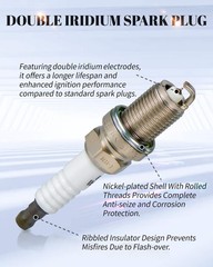 Ignition Coil Packs UF598 and Iridium Platinum Spark Plugs 97968 Fits for Min…