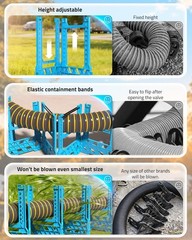 PAULINN 15FT RV Camper Sewer Hose Support, Height Adjustable Sewer Hose Support
