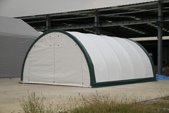 @@ NEW 20X42X12 OVAL TUBE SHELTER FABRIC COVERALL STORAGE BUILDING HOOP BARN