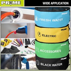 PR1ME 4 Pack Waterproof RV Hose Bag Storage, Utility 18 X 18 Inches, Blue