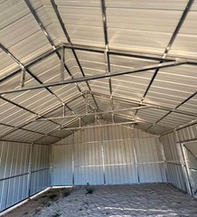 22′ x 23′ x 13′ Metal Car Garage/Outdoor Storage Shed Galvanized Steel Barn