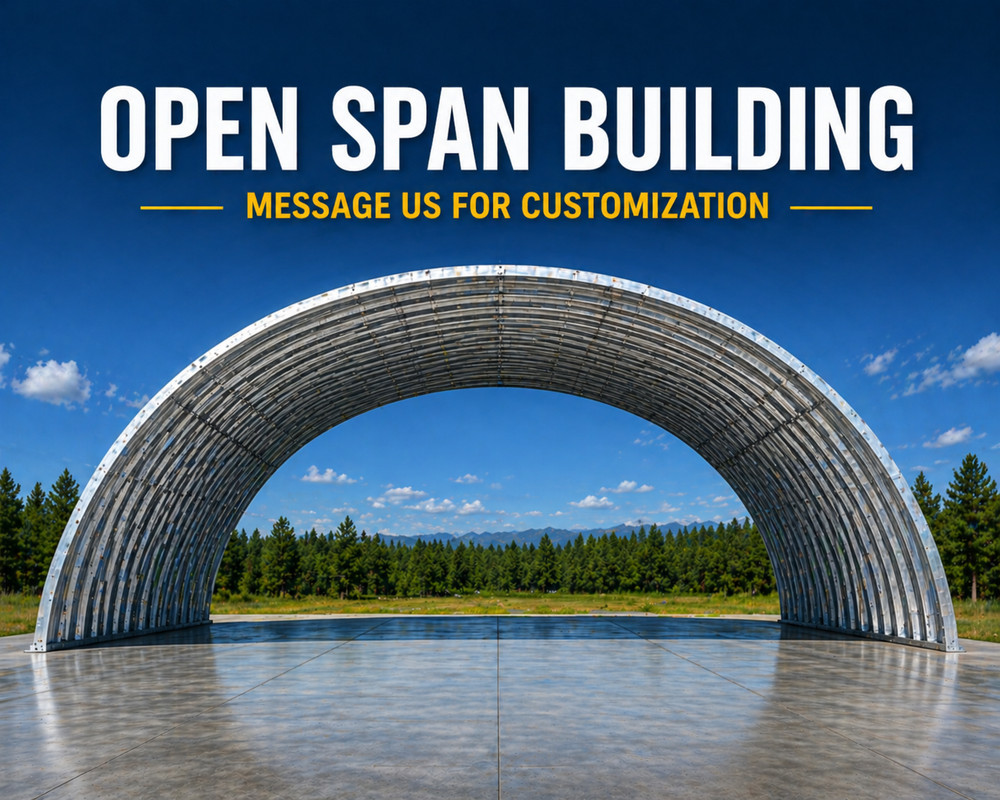 51x50x17 DIY DuroSPAN Steel Quonset Home Building Kits Open Ends Factory DiRECT