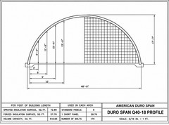 40x80x18 Duro Steel DIY Off Grid Quonset Hut Building Open Ends Factory DiRECT