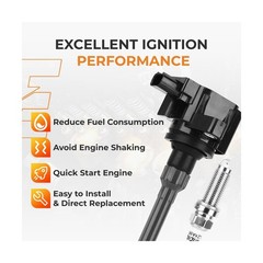 autoexact Ignition Coil & Iridium Spark Plug Kit Honda CR-V Civic Accord