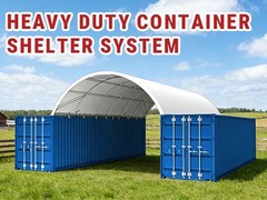 40x20x6.5FT Single Truss Heavy Duty PVC Fabric Container Shelter Canopy Building