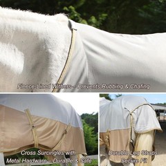 BARN & STABLE Breathable and UV Protective Tear-Resistant Mesh Fly Sheet 72 in