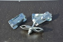 Set of 80 | Construction fence round frame | 3.5 x 2.0 m | Mobile fence 280 lnm