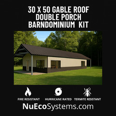 CALIFORNIA FIRE RESISTANT 30 X 50 STEEL BARNDOMINIUM / HOUSE KIT