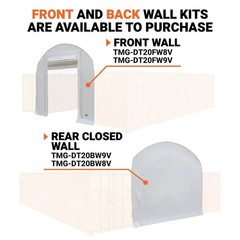 Dual Truss Storage Shelter 20x40ft, White PVC
