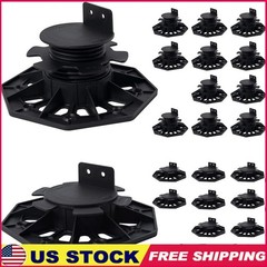 Easy Install Adjustable Plastic Wood Floor Support Outdoor Applications New