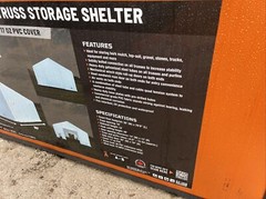 30×80 Double Truss Hoop Building Storage Shelter 17 Oz Canvass Fabric New
