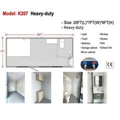 20x7x8FT Prefab Tiny House Cabin Pod Glass Bath Bedroom Modern Outdoor PRESALE