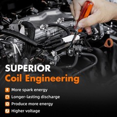 Ignition Coil Iridium Spark Plug Pack Set of 8 Compatible with Toyota Lexus 2…