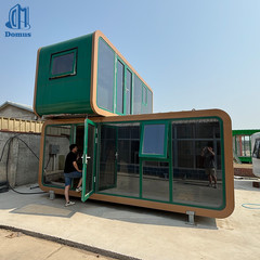 Round Apple Cabin Prefab House Modular Glamping Pod Vacation Cabin Fast Delivery