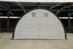 @@ NEW 20X42X12 OVAL TUBE SHELTER FABRIC COVERALL STORAGE BUILDING HOOP BARN