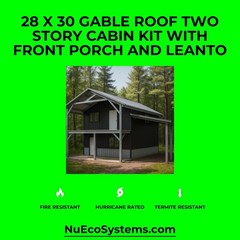 U.S. Made Fire Resistant 26 X 34 Cabin, Barndominium or Steel Home Kit