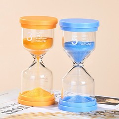 1PC 3/5/10/15/30 Minutes Colorful Sandglass Children Kid Gift Toy Sand Timer Hou