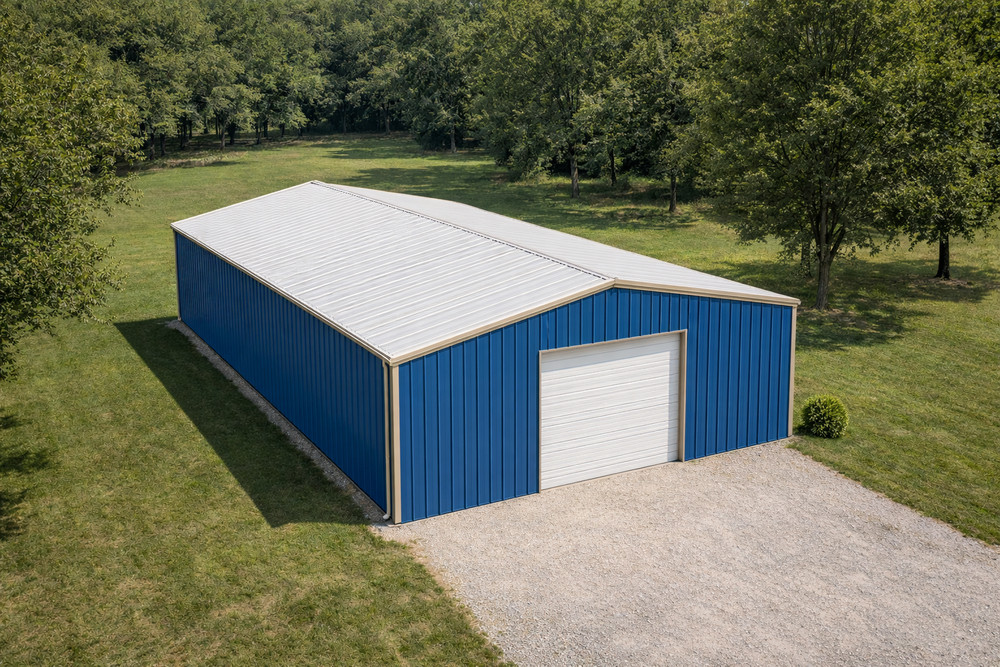 40x50x12 Steel Building Kit | Rigid Frame I-Beam | Commercial Grade