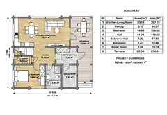 PREFAB LOG CABIN HOME KIT NATURAL WOOD 2045 ft² / 190 m² – DISCOUNT CARD 3% off