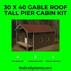 U.S. Made Fire Resistant 26 X 34 Cabin, Barndominium or Steel Home Kit
