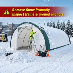 30’x40’x15′ Single Truss Storage Shelter 18oz PVC Fabric Hoop Building