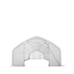 Straight Wall Shelter 20x40ft, 12ft Peak, 10x10ft Drive-Through