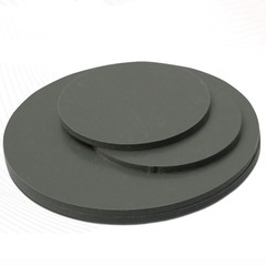 Black Rigid PVC Round Board Circular Plastic Sheet Disc DIY Craft Base Durable