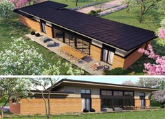 2140 SQ.FT ECO SOLID TIMBER AIRTIGHT PANEL HOUSE KIT MASS WOOD (CLT) HOME PREFAB