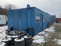 Skid-Mounted Modular Portable Office Building Mobile Trailer House Tiny Home