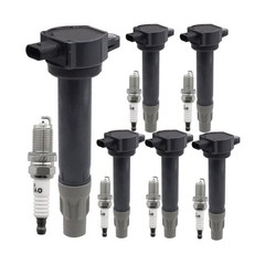 Ignition Coil Pack 04606869AB with Iridium Spark Plug Set of 6 Compatible wit…