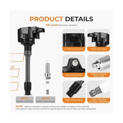 autoexact Ignition Coil & Iridium Spark Plug Kit Honda CR-V Civic Accord