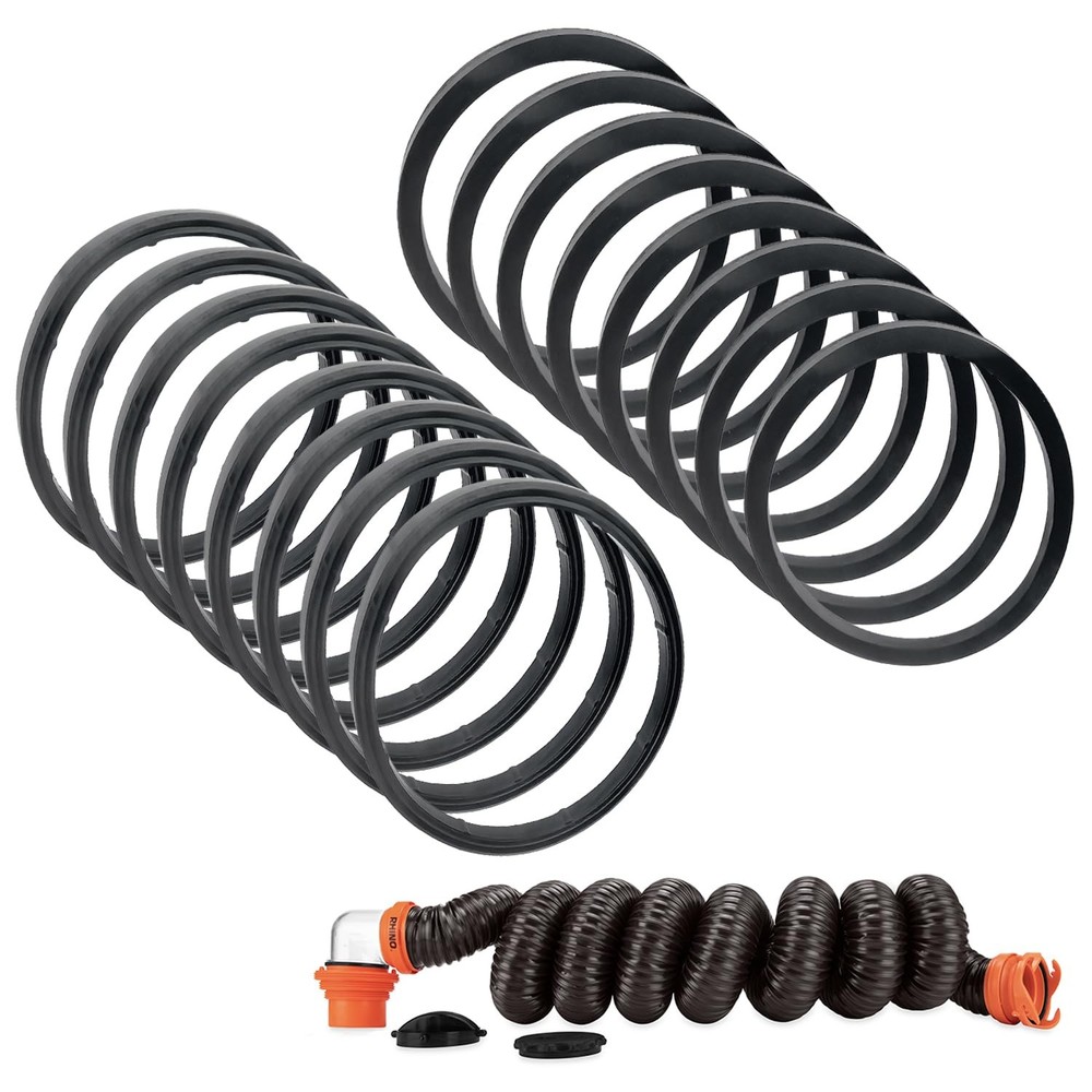 16pcs RV Sewer Hose Replacement Gaskets – Equivalent to 39834 – Rubber Seal…