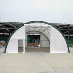 W30’xL40’xH15′ Single Truss Storage Shelter 11OZ PE Canvas Shelter with Man Door