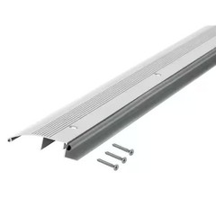 M-D Building 3-1/2 in. x 3/4 in. x 36 in. Silver Aluminum and Vinyl Low-Profile