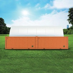 20x40ft Waterproof PVC Fabric Shelter, 17oz Fire Retardant UV Shield