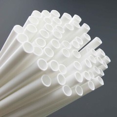 2.5×4.1x110mm Round White PP Plastic Round Hollow Tube Pipe DIY Model Crafts