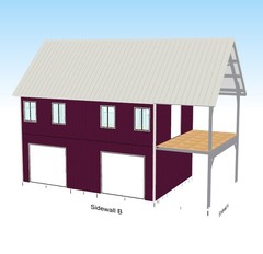 On or Off Grid Cabin Kit Elevated on Piers with Underneath Parking or Storage