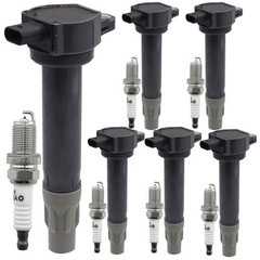 Ignition Coil Pack 04606869AB with Iridium Spark Plug Set of 6 Compatible wit…