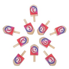 10 Pcs Hanukkah Tabletop Decorations Dreidels for Blank Ornaments Crafting