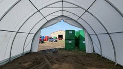 20x30x12 Canvas Fabric Building Shelter w/ Metal Frame, Camper, Boat Storage NEW