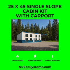 U.S. Made Fire Resistant 26 X 34 Cabin, Barndominium or Steel Home Kit