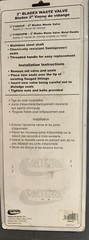 Valterra T1002VP Bladex Waste Valve with Plastic Handle – 2″ , Black