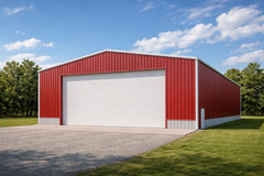 60x90x20 Steel Building Kit | Rigid Frame I-Beam | Commercial Grade