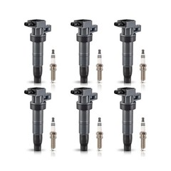 ENA Set of 6 Ignition Coil with 6 Iridium Spark Plug Compatible wit… Fast Ship