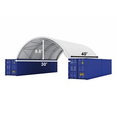 New 30’x40’x10′ Double Truss Shipping Container Shelter Heavy Duty Tent