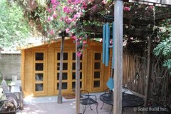 Bristhol 13×11 garden shed – natural wood prefab shed kit