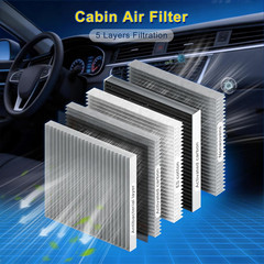 Cabin & Engine Air Filter Kit Fits 2024-2026 Tacoma L4 2.4L, 2025-2026 4Runne…